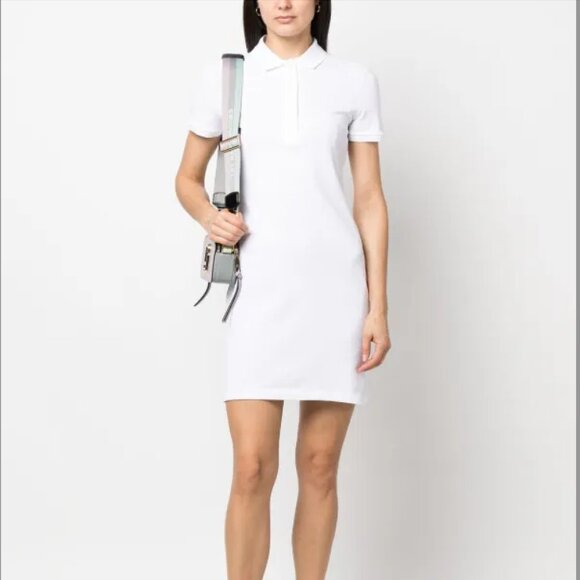 Lacoste White Polo Dress – 100% Pure Cotton Classic - Picture 1 of 3